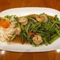 PAD PAK BUNG FAI DAENG + Shrimps